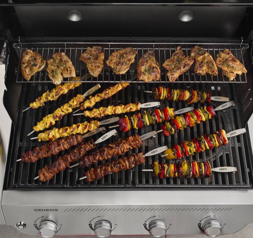 Stor grillyta på Weber grill