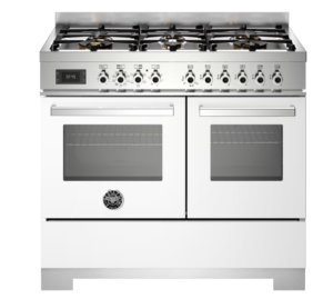 Gasspis 100 cm vit Bertazzoni