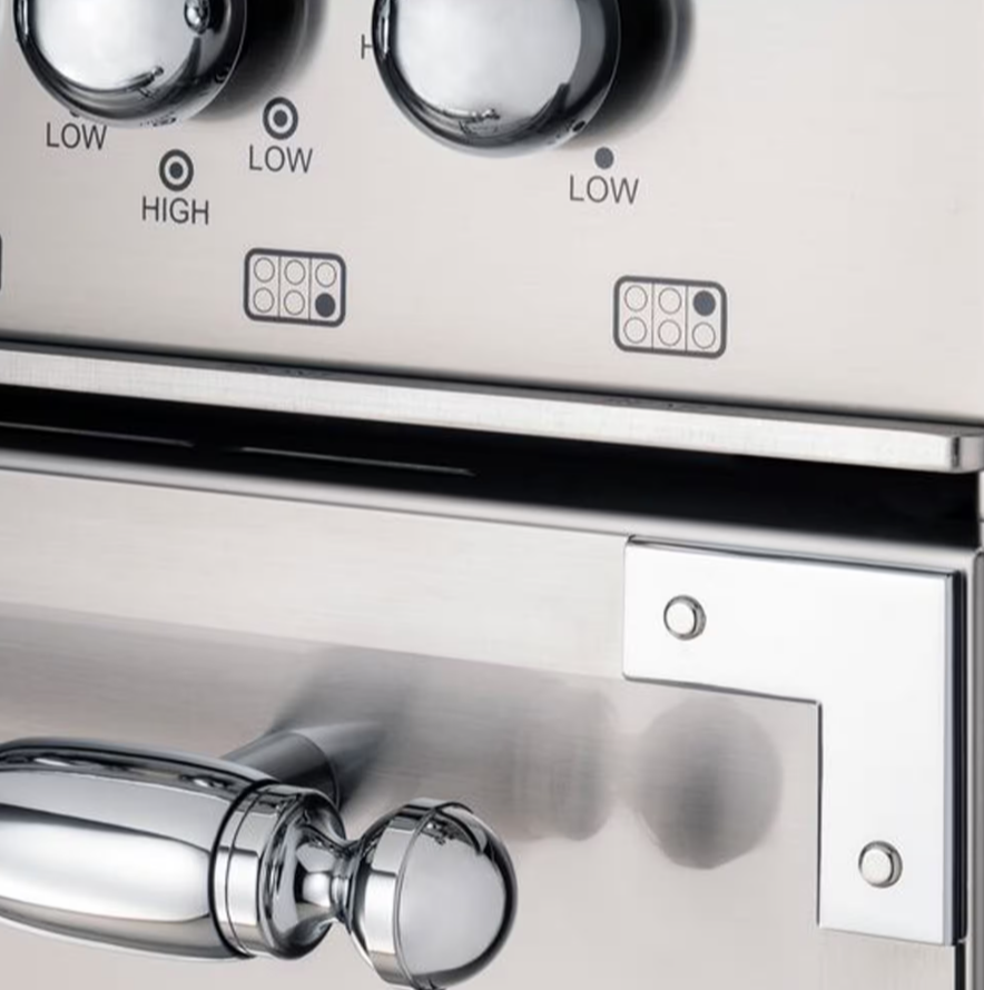 Gasspis som är 120 cm bred Rostfri gasspis 120 cm