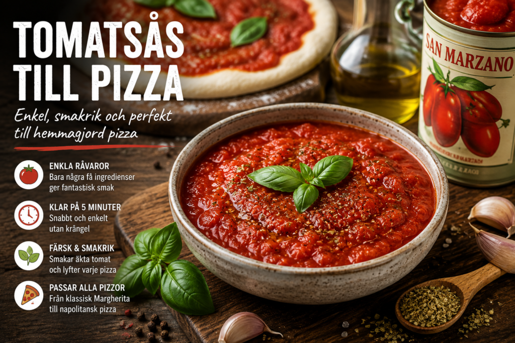 tomatsås pizza recept